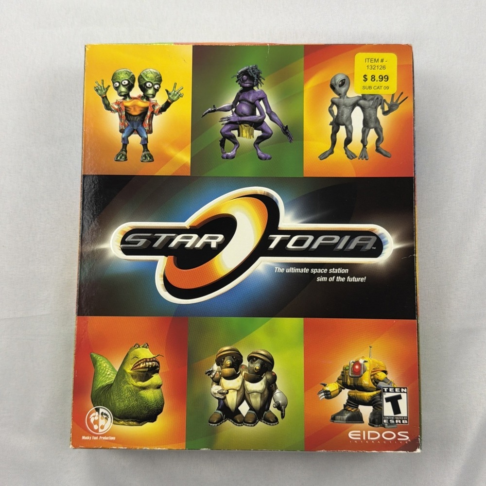 Startopia (PC, 2001) - Large BOX Eidos Factory Sealed